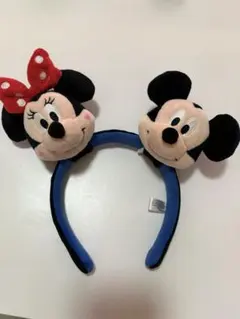 香港ディズニー　カチューシャ　ミッキー・ミニー