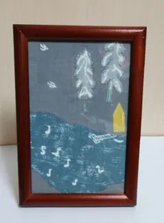 【ハンドメイド】 ミナペルホネン フレーム 森の風景