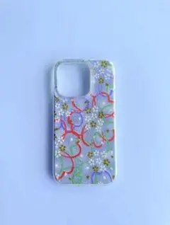 花柄透明iPhoneケース(15 PRO)