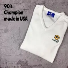 90's Champion チャンピオン　USA製 カレッジVネックすセーターのサムネイル