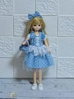 追加品あり‼️リカちゃん　ミニチュア　ドール　ワンピース　ブルーカラーのサムネイル