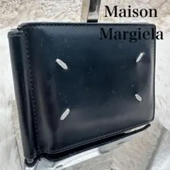 ✨美品✨マルジェラ　マネークリップ　4ステッチ　レザー　黒