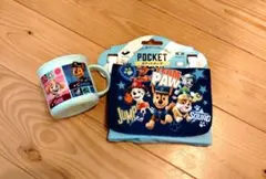 新品　パウパトロール　移動ポケット　コップ　セット