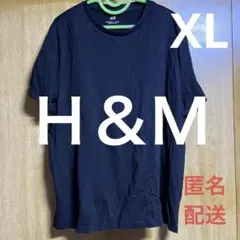 【USED】H&M クルーネック Tシャツ ブラック EUR XL