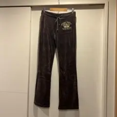 Juicy couture JUICY 刺繍入りブラウンパンツ