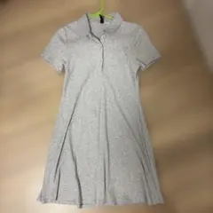H&M リブポロワンピース 襟付きタイト スポーティーのサムネイル
