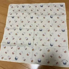 Boris and Miffy ハンカチ クリーム色