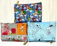 新品　スヌーピー　SNOOPY 折りたたみ　大容量エコバッグ　3個セット