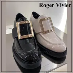 Roger Vivier美品 パテントレザー ローファー ブラックのサムネイル