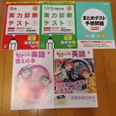 チャレンジ5年生 実力診断テスト まとめテスト 英語 答の本