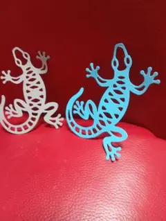 アルミ製品 可愛いトカゲのレイアウト用品 飾り マグネット