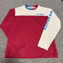 YONEX 長袖ウェア 赤/白