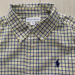 値下げ　ラルフローレン　長袖チェックシャツ 24M 90㎝