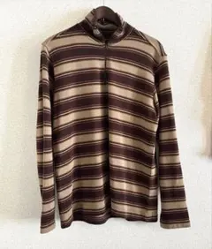 イタリア古着　ハーフジップニット　SISLEY イタリア製　L XLのサムネイル