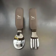 ベビースプーンとフォークセット　離乳食のサムネイル
