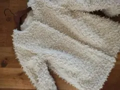 who'swho chico ボアコート ジャケット ホワイト アイボリー M