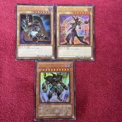 遊戯王 ブラック・マジシャン シークレット2種 ＆ 究極封印神エクゾディオス