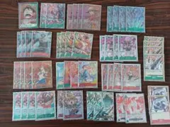 ワンピースカード　デッキ　赤緑ルフィ