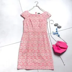 美品♡トッカ TOCCAカットワーク刺繍ワンピース 花柄 フレンチスリーブ　S