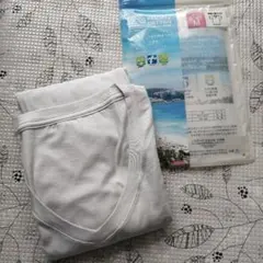ワークマン　インナーTシャツ　半袖V首シャツ　M　グレー
