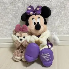 【新品】ミニー　シェリーメイ　ぬいぐるみバッジ　クリスマス　ぬいば　ディズニー