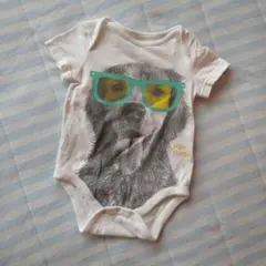 【babyGapベビーギャップ】半袖ロンパース日本70☆サングラス犬【匿名配送】