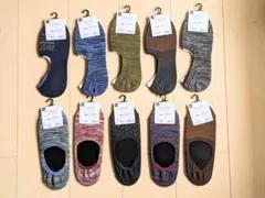 GU メンズ カバーソックス 25-27cm 10足セットのサムネイル