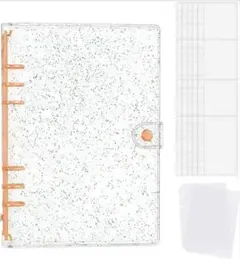 シール帳 A6サイズ (6リング)リフィル20枚+PP仕切り板2枚付