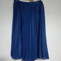 青のプリーツスカート Mサイズ