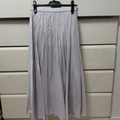 PLST ライトグレー ギャザースカート
