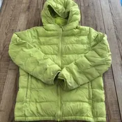 UNIQLO キッズ 中綿ジャケット 150 黄緑
