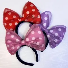 ディズニー ミニーちゃん デカリボンカチューシャ
