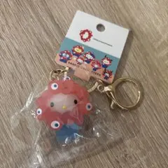 万博 サンリオ ミャクミャク 立体マスコットキーホルダー クリア キティ