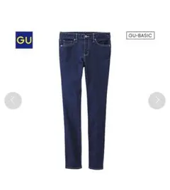 GU スキニー　ストレッチスキニー　ブルー　64