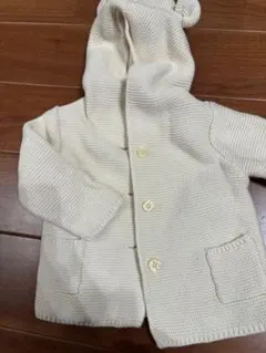 ベビーカーディガン ベビーギャップ くまさん くま耳