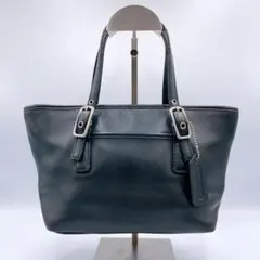 オールドコーチ レザー トートバッグ ブラック 9846 ハンドバッグ　コーチ