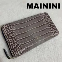 MAININI 長財布 美品✨クロコ型押し イタリア製のサムネイル
