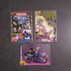 ドラゴンボール　森永ウエハースカード　34　269　546　開封品3枚セット