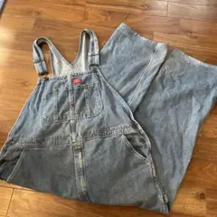 美品 Dickies オーバーオール 42㌅ ブカブカ ゆるかわ - メルカリ