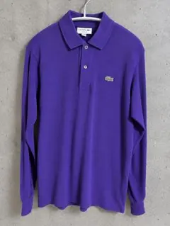LACOSTE ラコステ 長袖 ポロシャツ パープル XS
