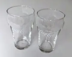 アデリア刻印入 日本製(コカコーラ社×石塚硝子) コカコーラ グラス ×2
