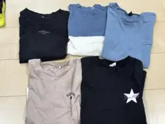 男の子Tシャツ3枚　ロンT2枚　130センチ