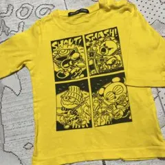 美品☆HYSTERIC MINI ☆イエロー　七分袖　カットソー☆９０