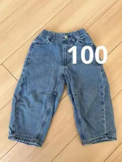 美品　GU キッズ　100カーブデニム