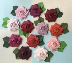 Jack様専用】折り紙 ミニ薔薇 ピンク系16個、赤とオレンジ追加 - メルカリ