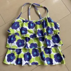 花柄フリル水着タンクトップ 120センチ