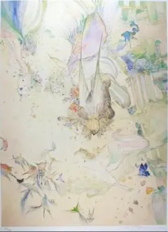 人物画　油絵　天野喜孝　F6　額付き　手描き　肉筆 天野喜孝「挑」が激安・卸価格で販売中｜絵画・版画の販売と買取