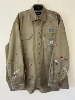 Mindseeker Dickies コラボジャケット ベージュ ペイント - メルカリ
