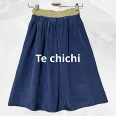c635 Te chichiテチチ　ゴールドラメ入ウエストフレアスカート　ミモレのサムネイル