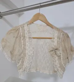 d*9様 Mサイズ レース 半袖カーディガン